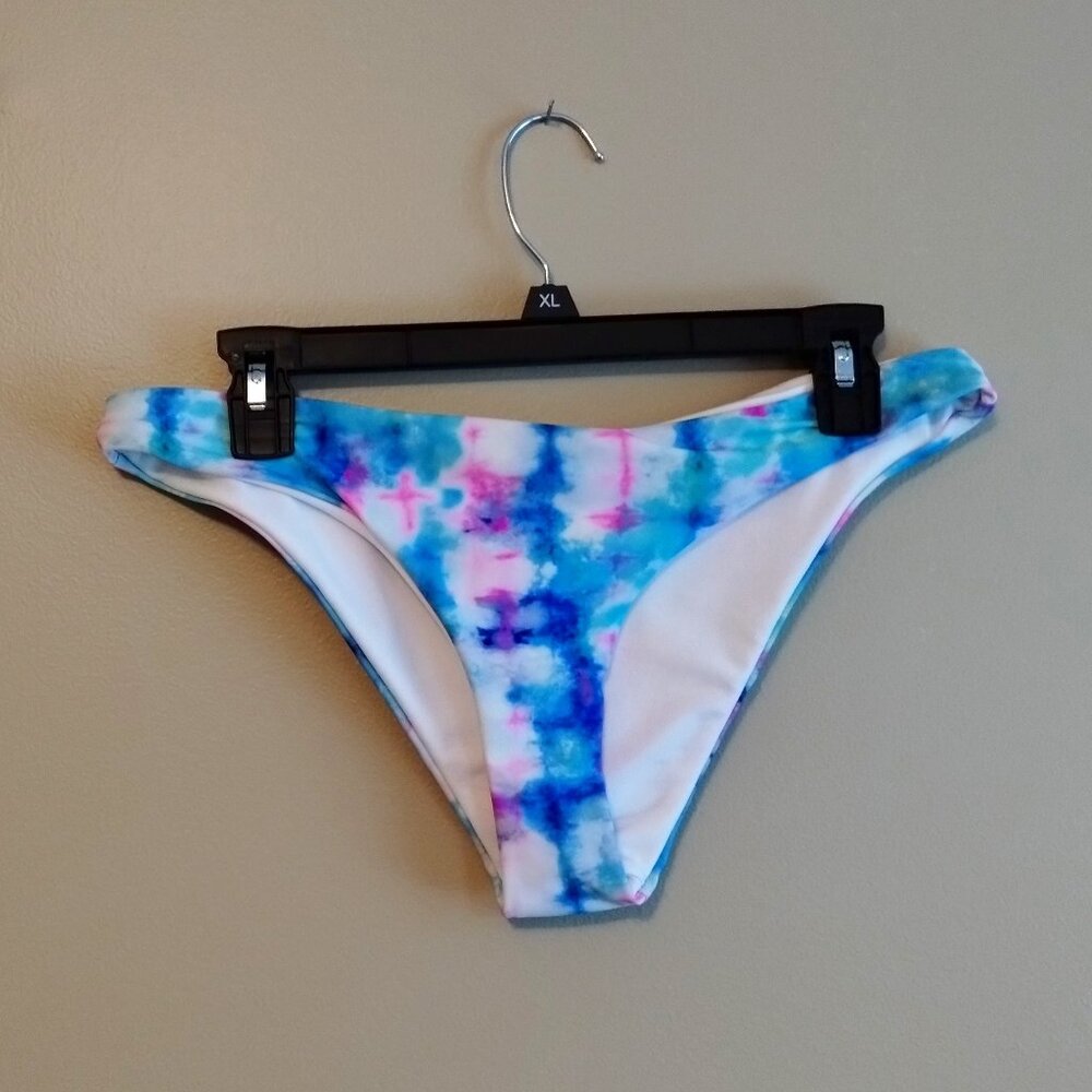 Damsel Swimwear, Tie Dye Cheeky Bikini Bottoms, XL - NWTs